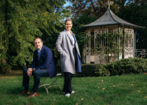 Carolin Gillot with husband