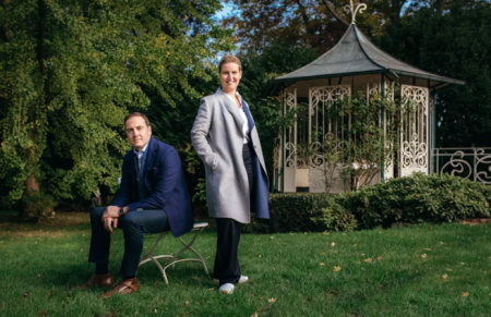 Carolin Gillot with husband