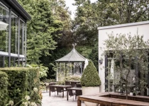 Outdoor garden for tastings