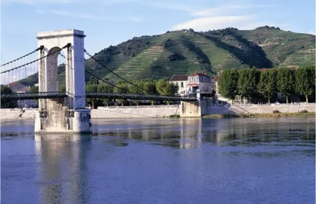 Crossing the Rhône River