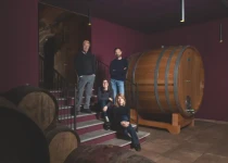 The family in their cellar